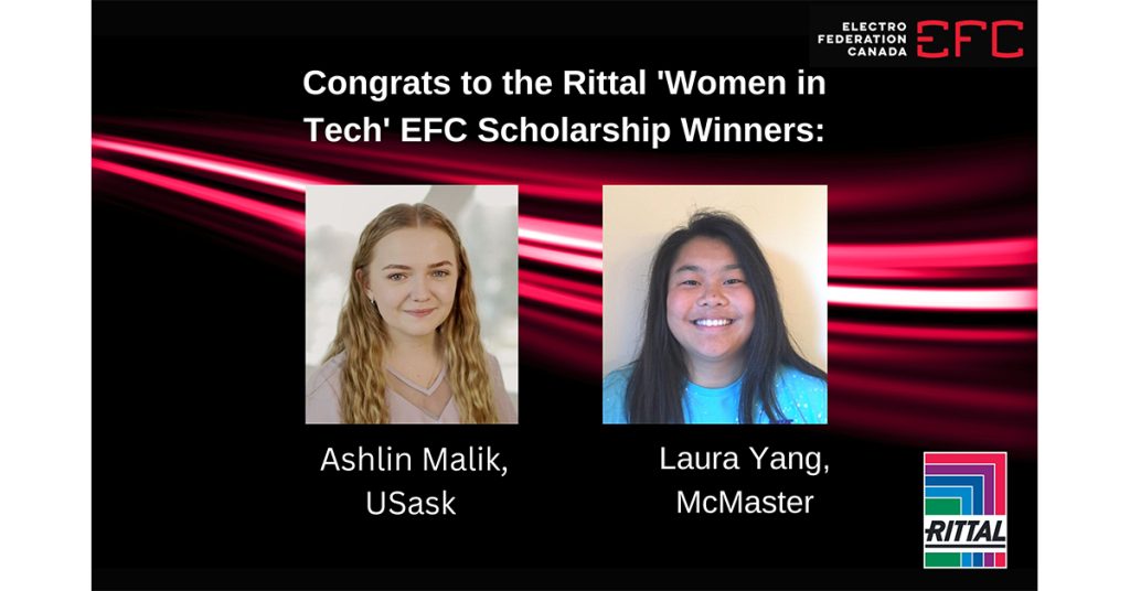 Rittal Presents The 2022 ‘Women In Tech’ EFC Scholarships To Ashlin ...