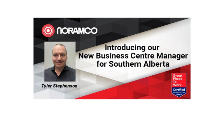 Noramco Welcomes Tyler Stephenson as New Business Centre Manager for Southern Alberta