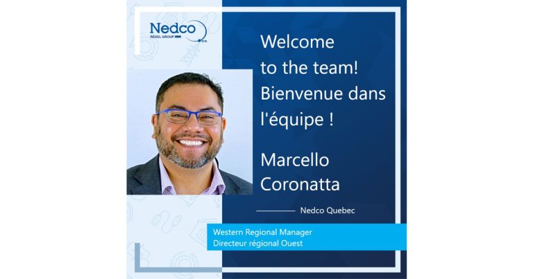 Nedco Quebec Welcomes Marcello Coronatta as New Western Regional Manager