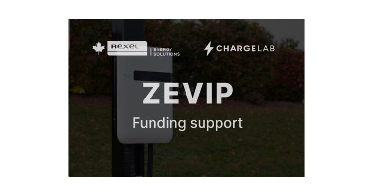 Rexel Energy Solutions and ChargeLab Help Canadian Businesses Save 50% on EV Charger Installations Through ZEVIP