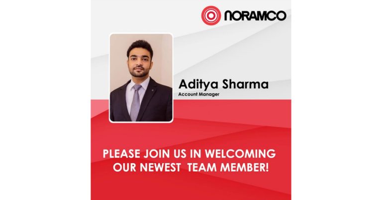 Noramco Welcomes Aditya Sharma as Account Manager in Mississauga