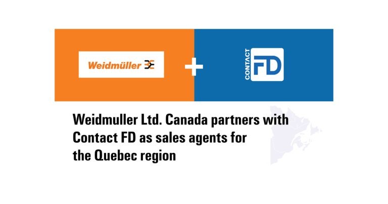 Weidmuller Ltd. Canada Partners with Contact FD as Sales Agents for the Quebec Region