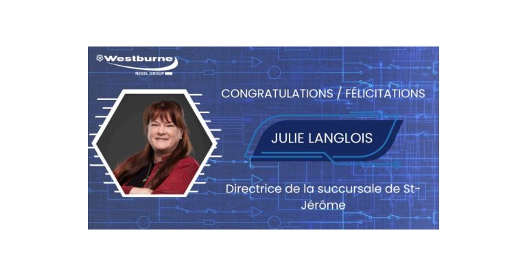 Julie Langlois Named as Westburne’s St-Jérôme Branch Manager