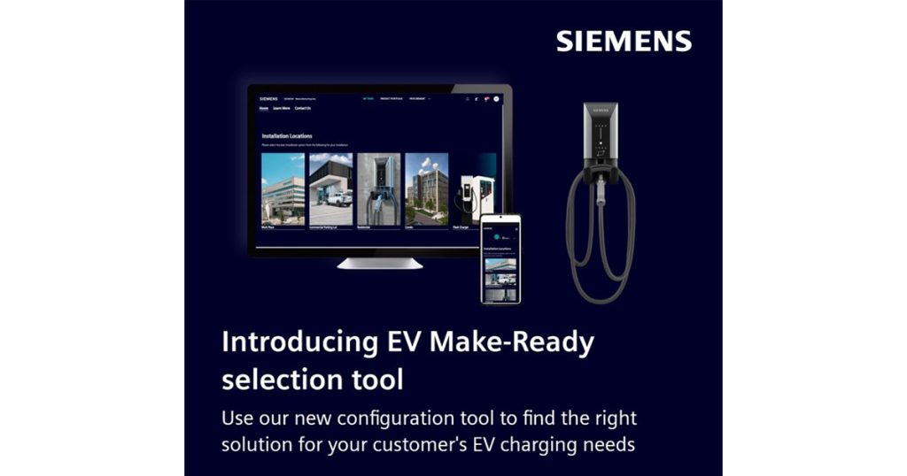 Gerrie Electric Announces Siemens EV Charger Make-Ready Web App